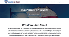 Desktop Screenshot of insurancefortexans.com