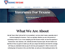 Tablet Screenshot of insurancefortexans.com